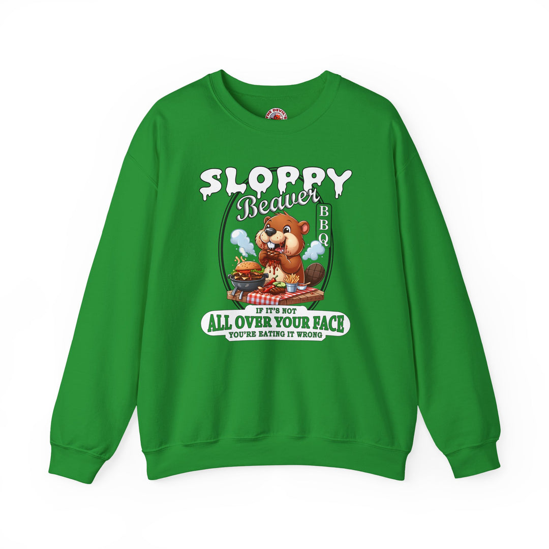 Sloppy Beaver BBQ Crewneck Sweatshirt