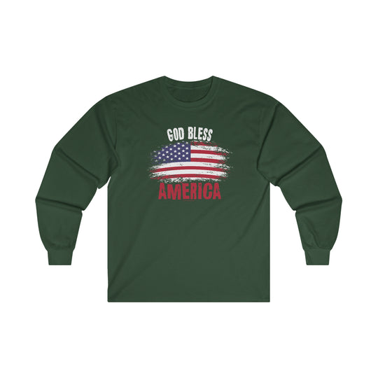 God Bless America Long Sleeve Tee