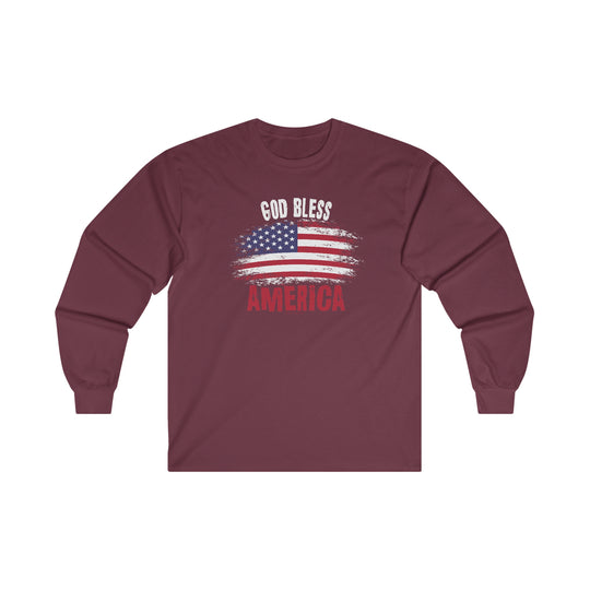 God Bless America Long Sleeve Tee