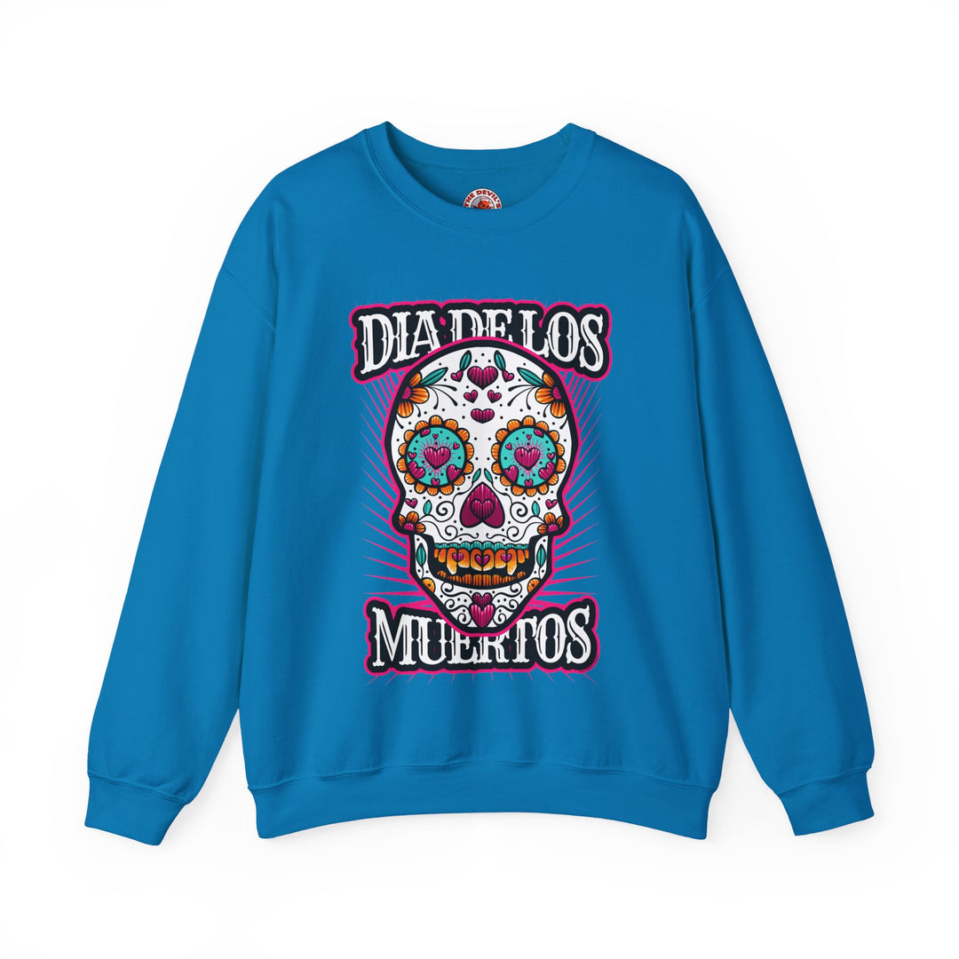Dia De Los Muertos Skull Crewneck Sweatshirt