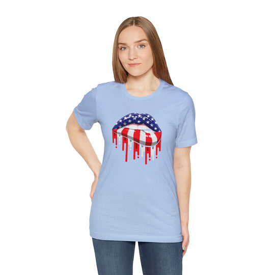 American Flag Lips T-Shirt