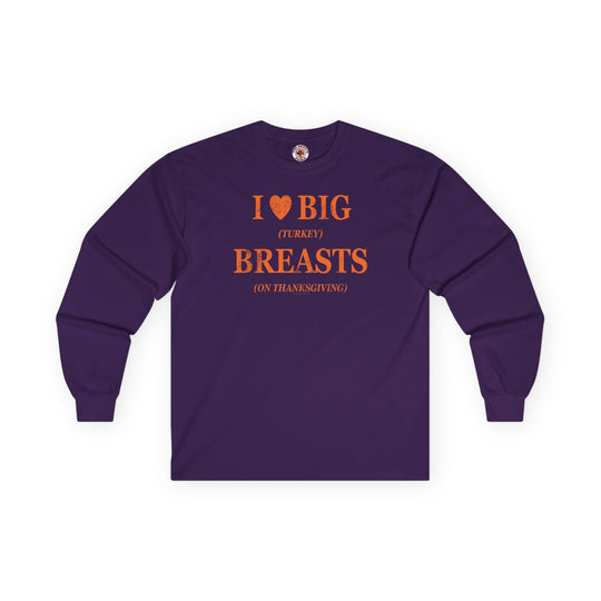 I Heart Big Breasts Long Sleeve Tee