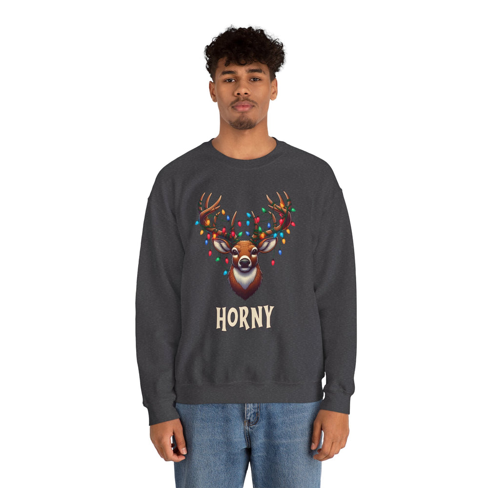 Horny Reindeer Crewneck Sweatshirt