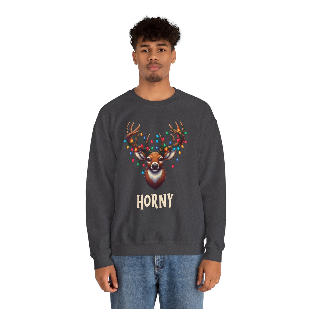 Horny Reindeer Crewneck Sweatshirt