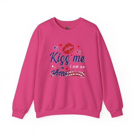 Kiss Me I Am An American Crewneck Sweatshirt