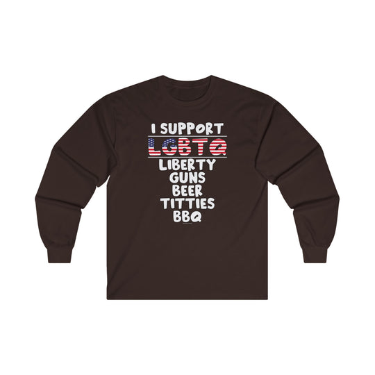 I Support LGBTQ Long Sleeve Tee