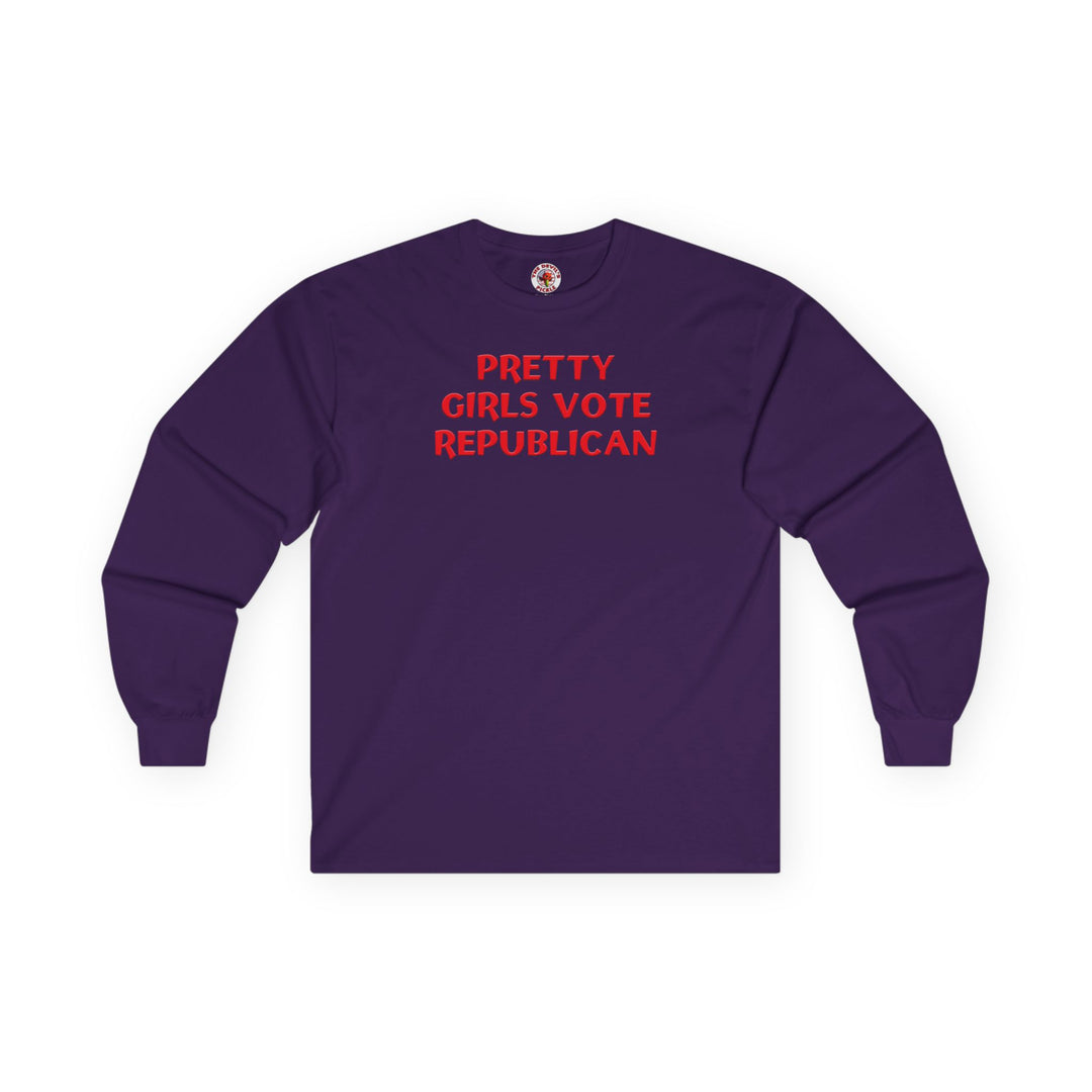 Pretty Girls Vote Republican Long Sleeve Tee