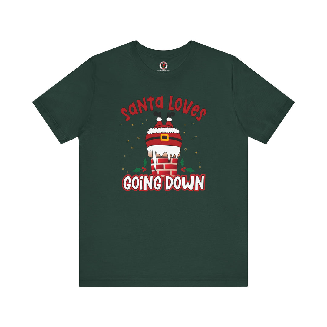 Santa Loves Going Down T-Shirt