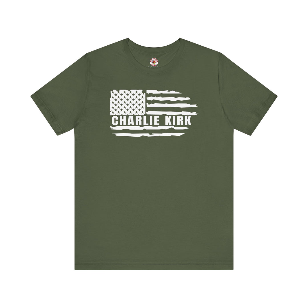 Charlie Kirk Flag T-Shirt