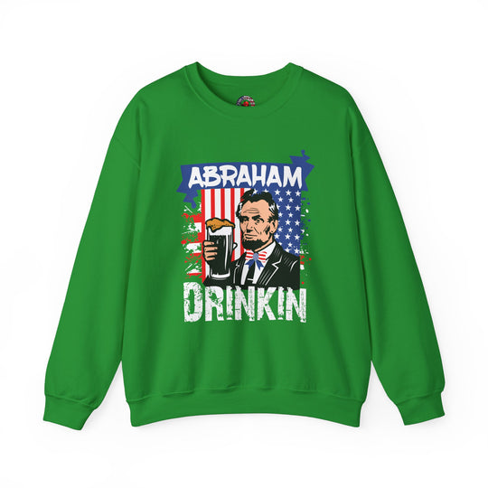 Abraham Drinking Crewneck Sweatshirt