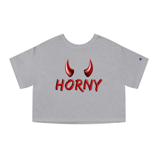 Horny Cropped T-Shirt