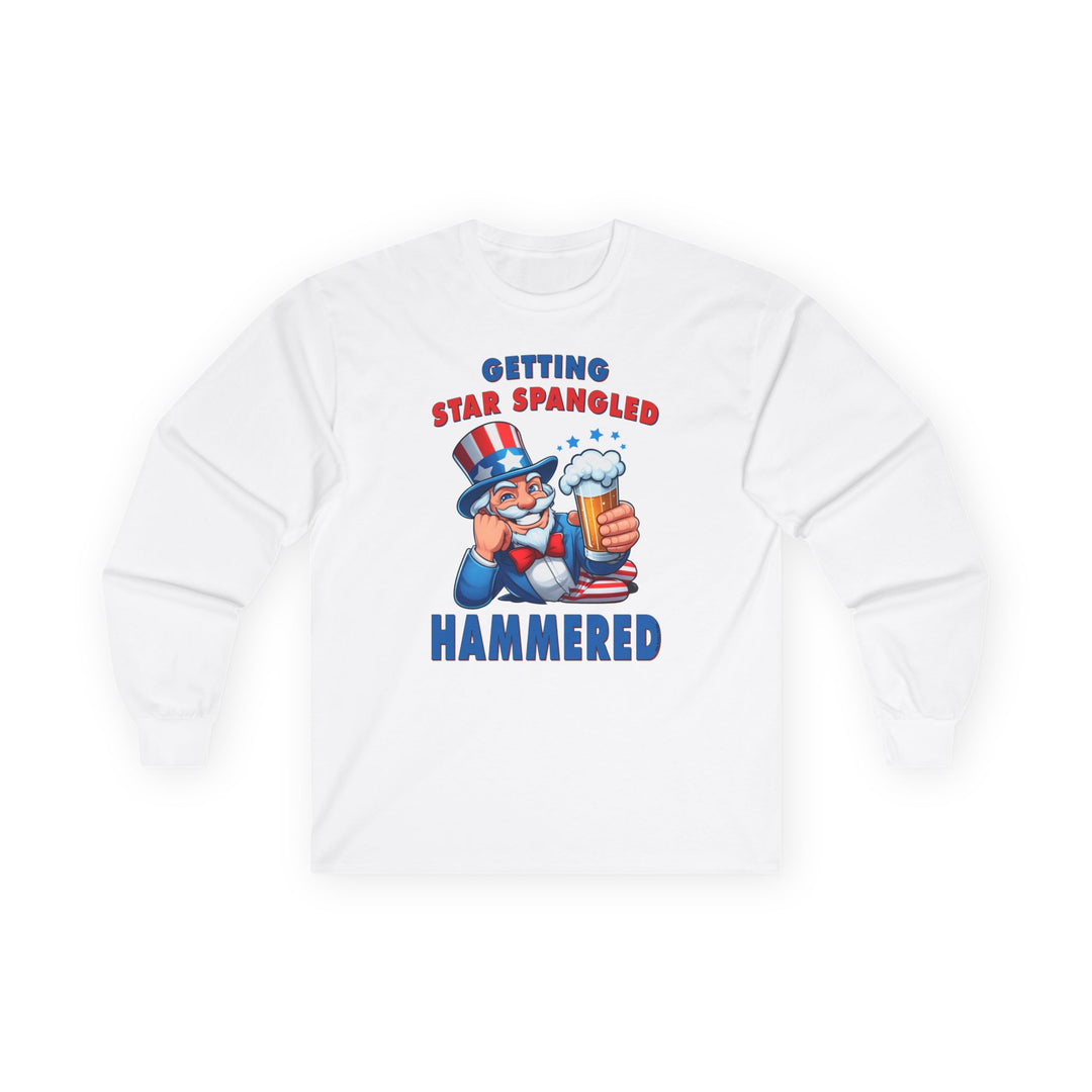 Star Spangled Hammered Long Sleeve Tee