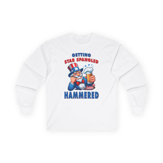 Star Spangled Hammered Long Sleeve Tee