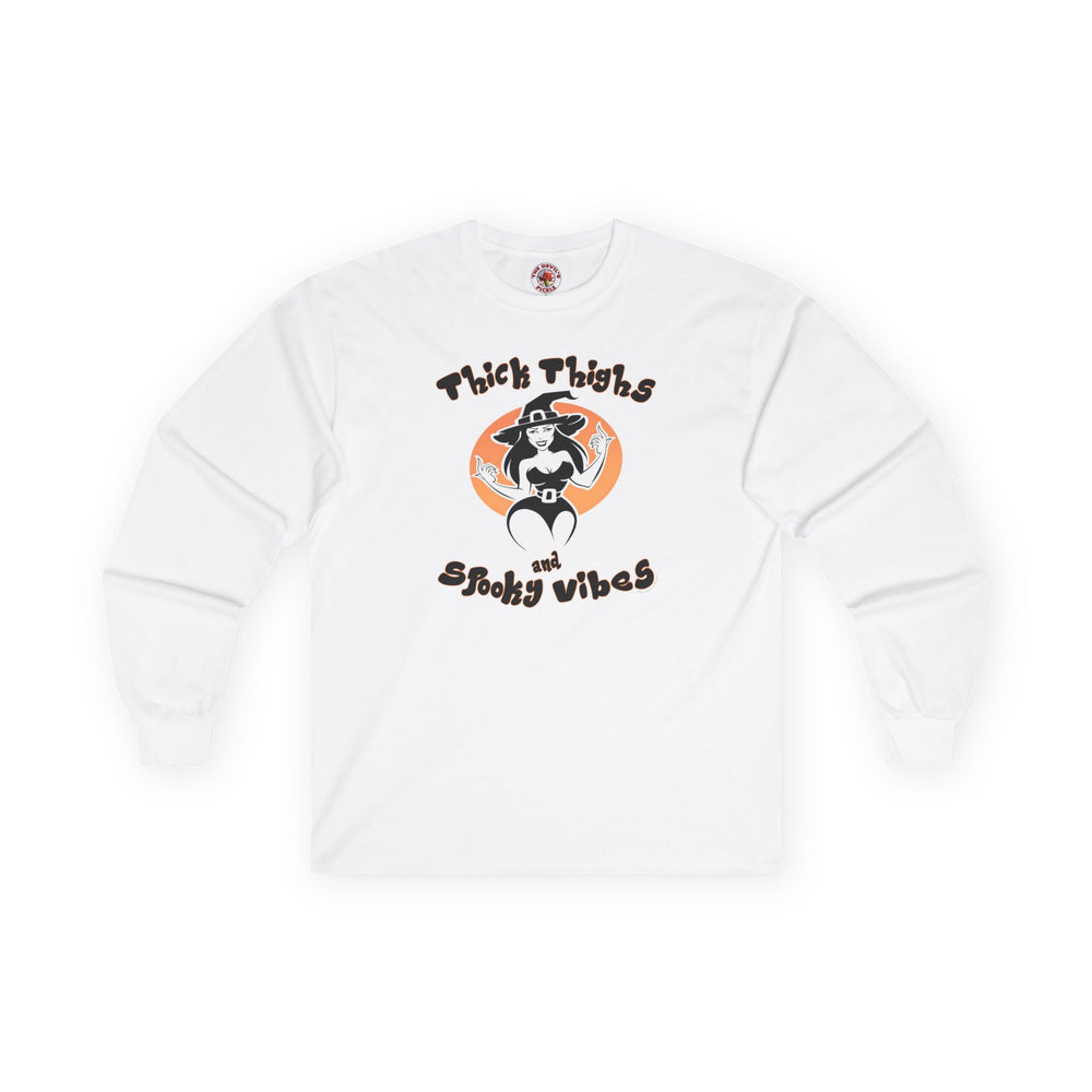 Thick Thighs and Spooky Vibes Long Sleeve Tee