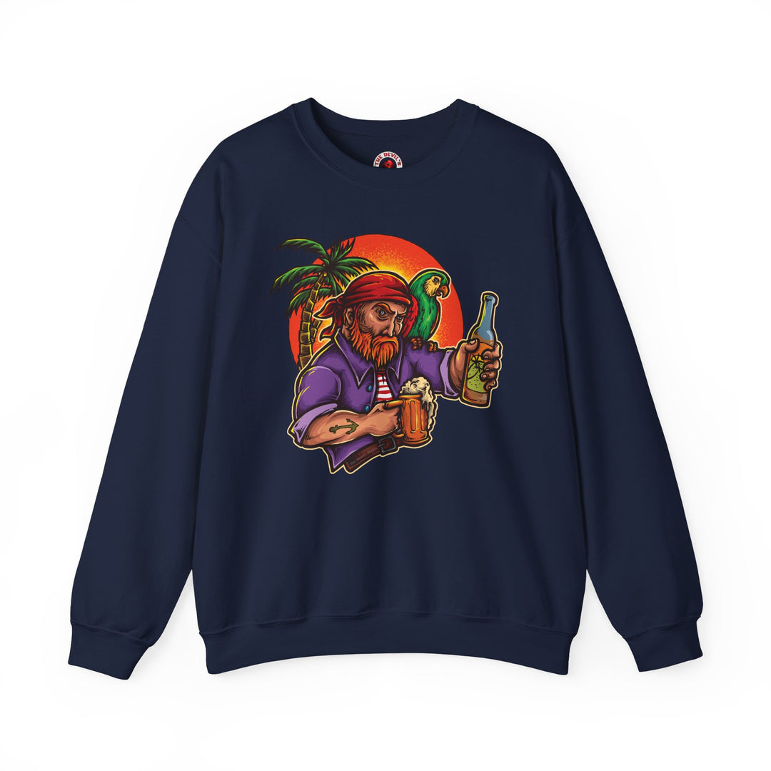 Sunset Pirate Beer Crewneck Sweatshirt