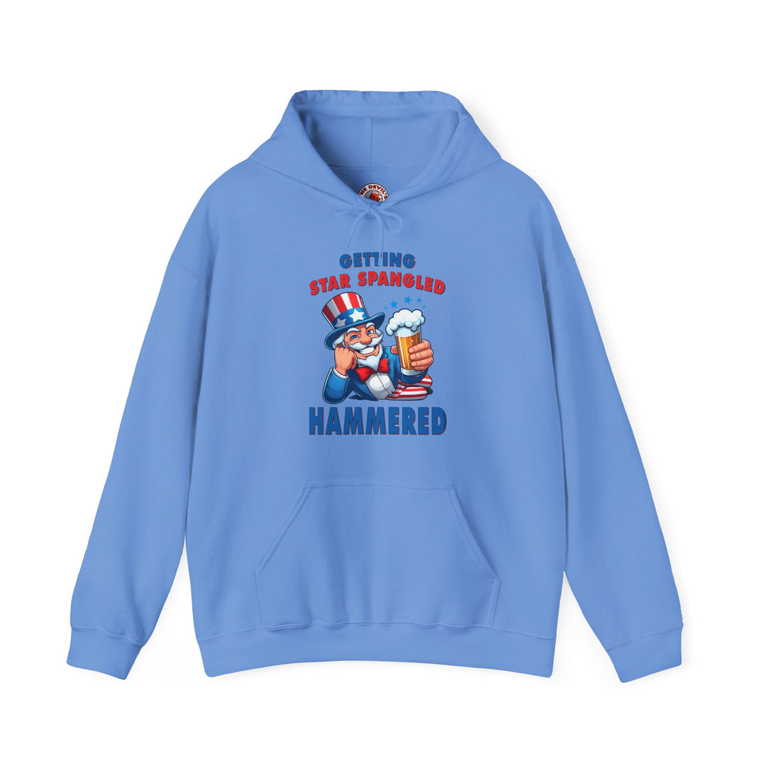 Star Spangled Hammered Hooded Sweatshirt