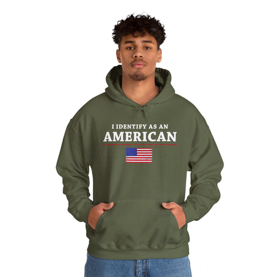 I Identify As An American Hooded Sweatshirt