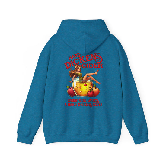Hard Dickens Cider Front/Back Hooded Sweatshirt