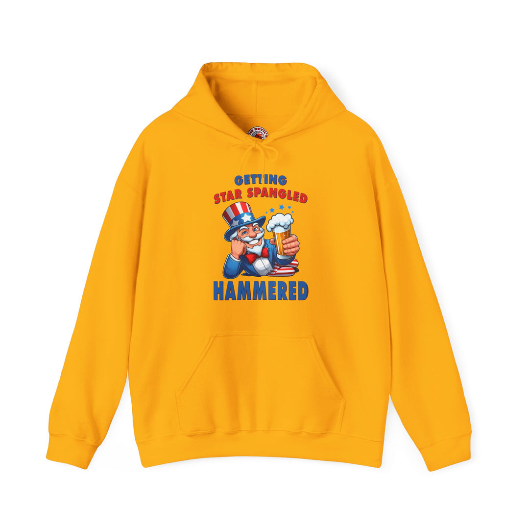 Star Spangled Hammered Hooded Sweatshirt