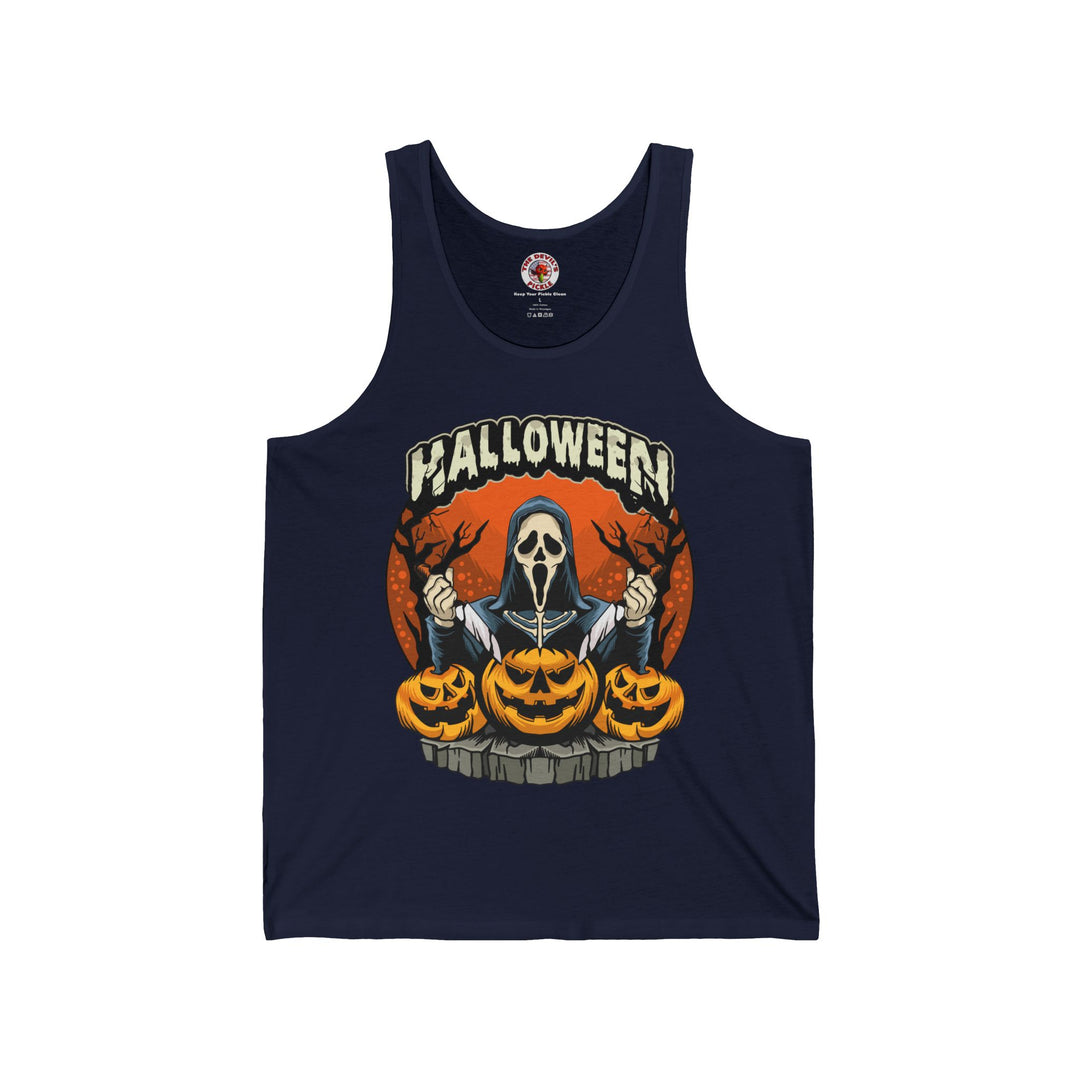 Screamer Killer Ghost Halloween Tank Top