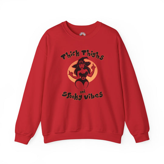 Thick Thighs and Spooky Vibes Crewneck Sweatshirt