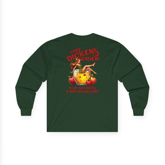 Hard Dickens Cider Front/Back Long Sleeve Tee