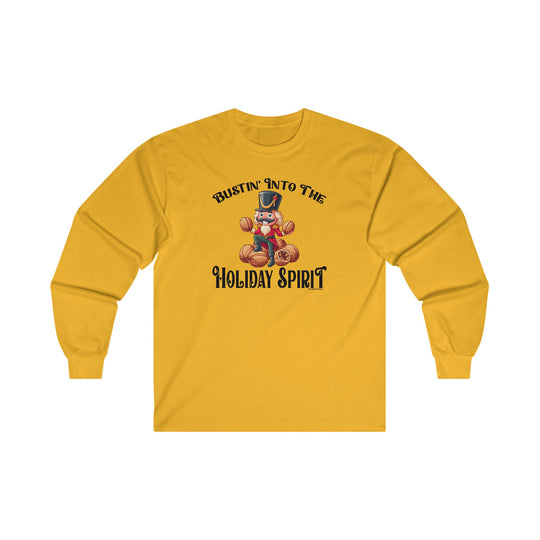 Bustin' Into The Holiday Spirit Long Sleeve Tee