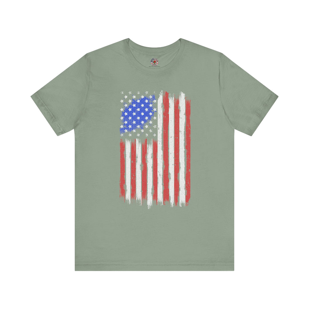 Tattered American Flag T-Shirt