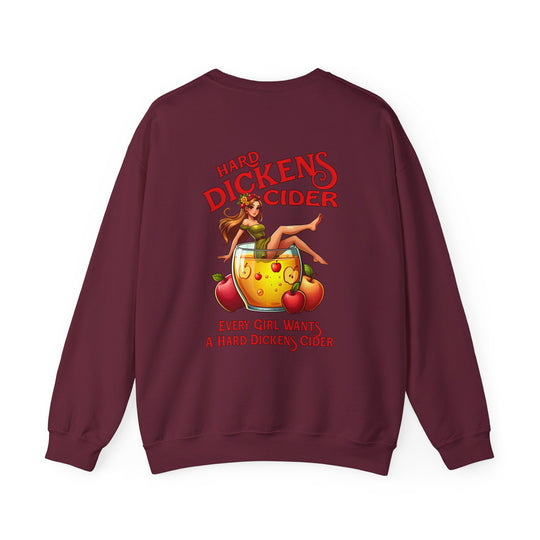 Hard Dickens Cider Front/Back Crewneck Sweatshirt
