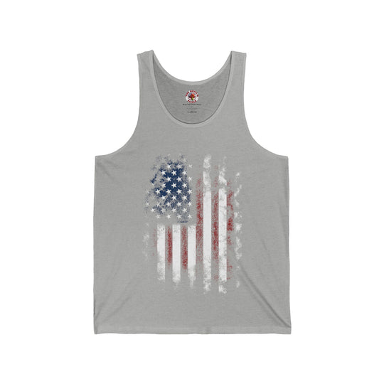 Distressed American Flag Tank Top