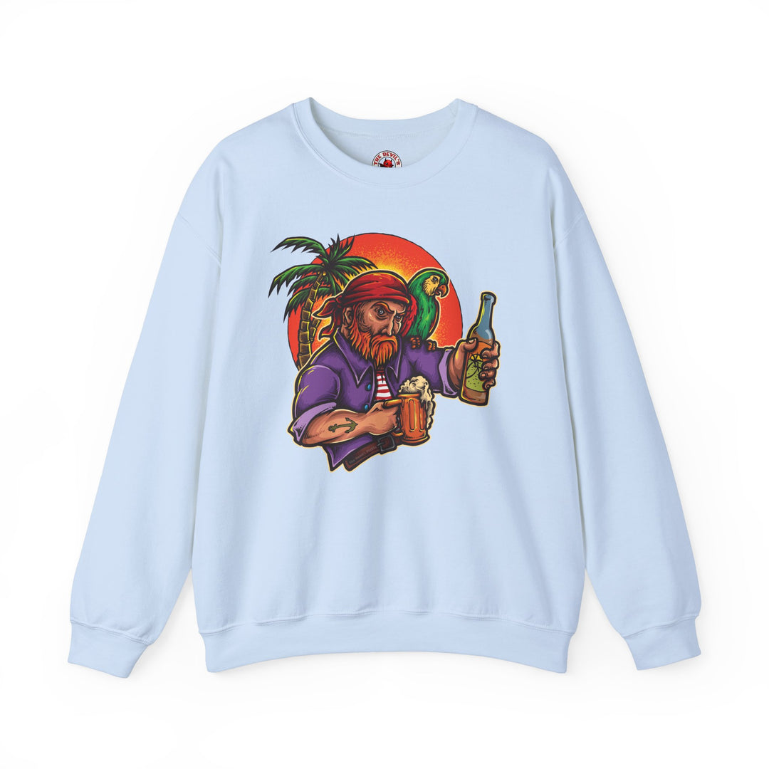 Sunset Pirate Beer Crewneck Sweatshirt