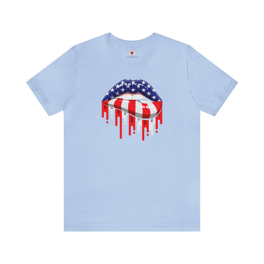 American Flag Lips T-Shirt