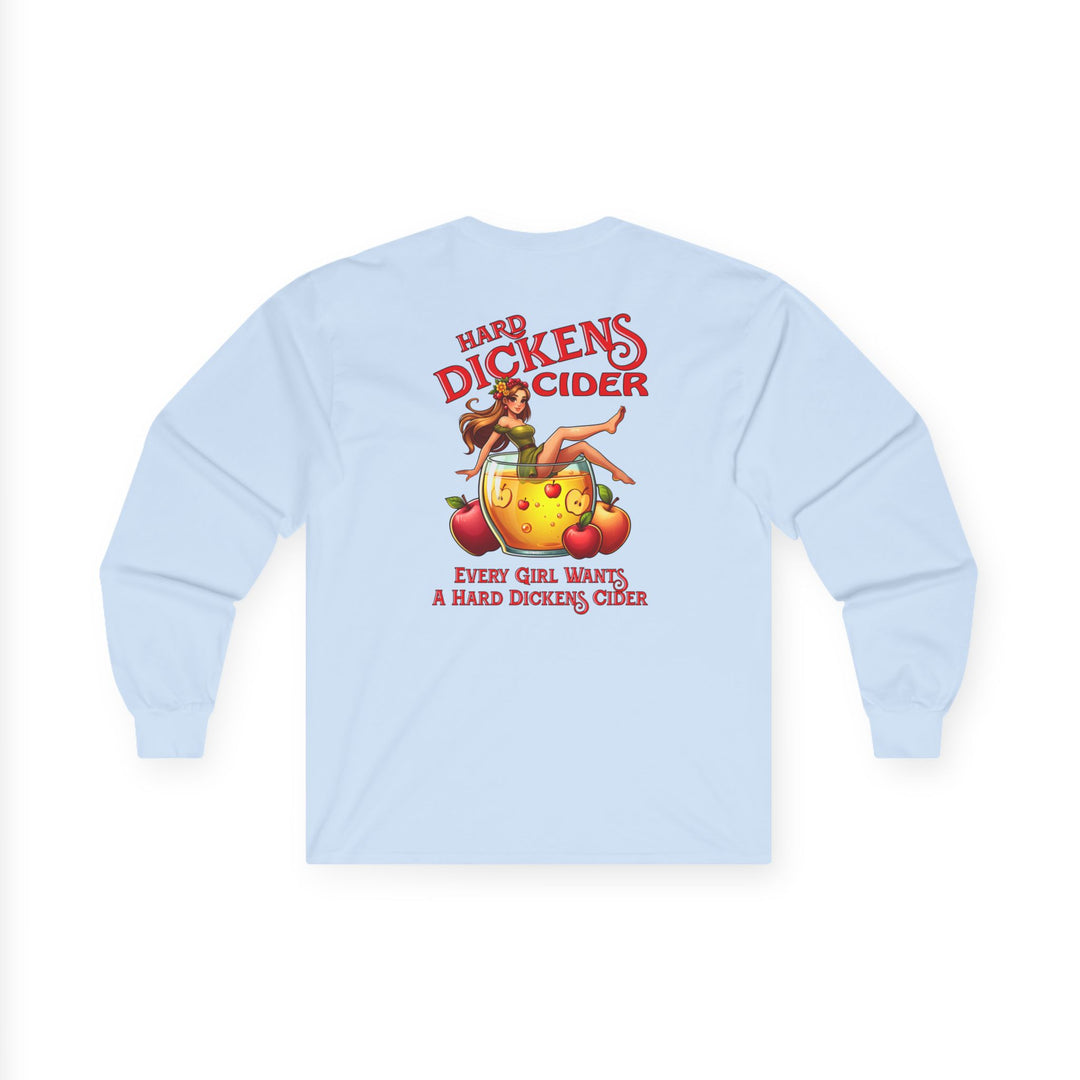 Hard Dickens Cider Front/Back Long Sleeve Tee