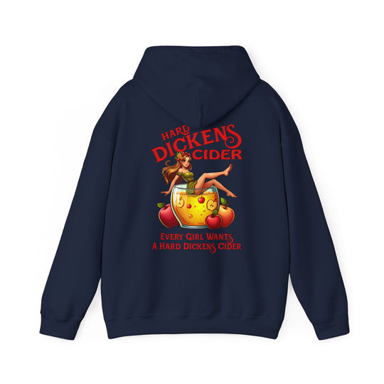 Hard Dickens Cider Front/Back Hooded Sweatshirt