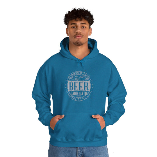 Handcrafted and Always Cold Beer Hooded Sweatshirt