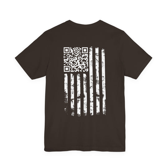 American Flag QR Code T-Shirt