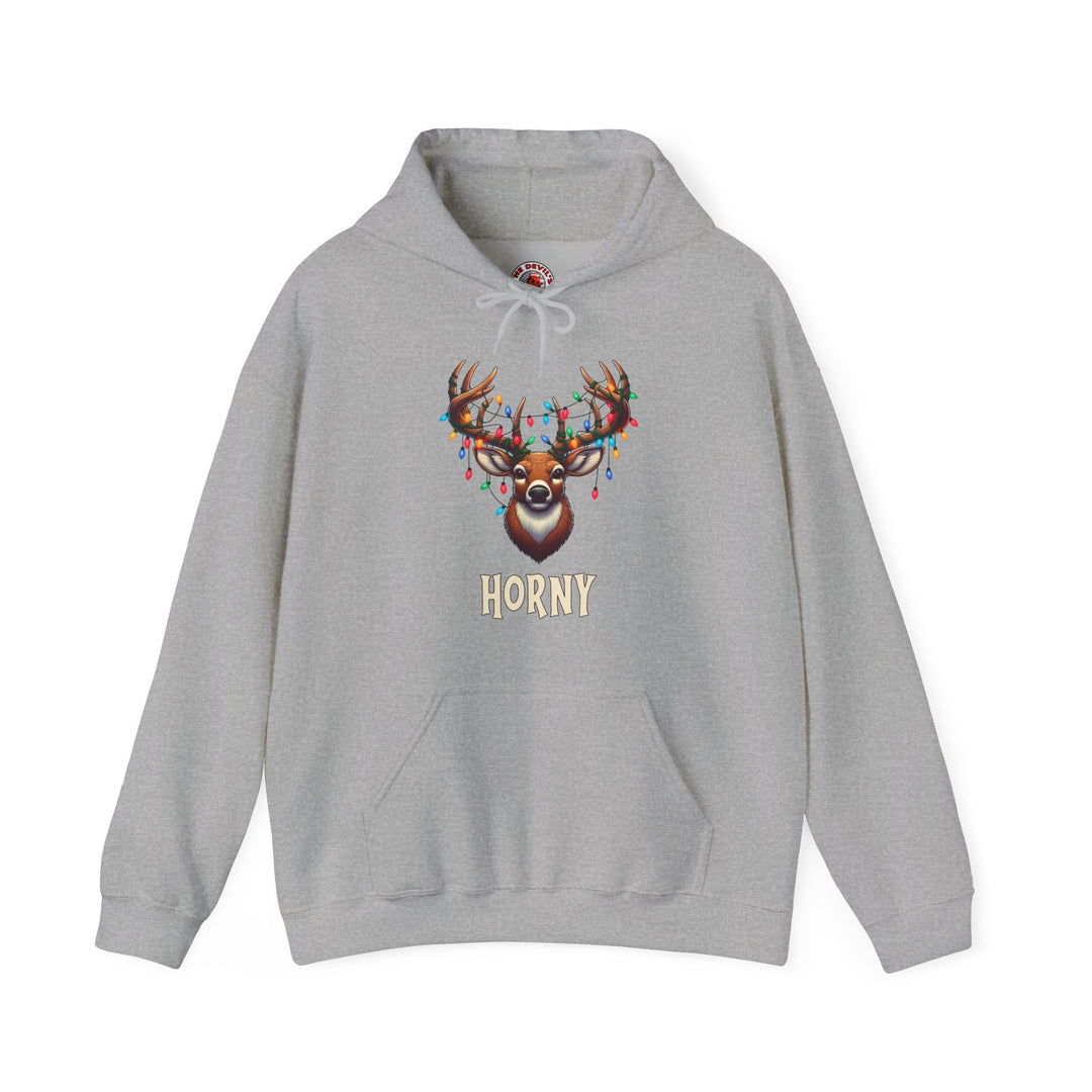 Horny Reindeer Hooded Sweatshirt