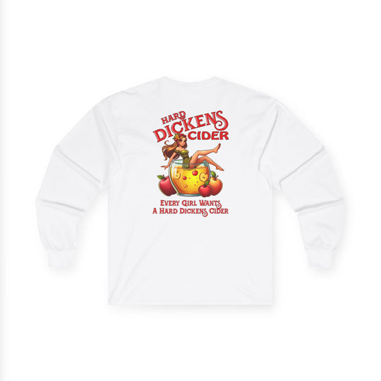 Hard Dickens Cider Front/Back Long Sleeve Tee