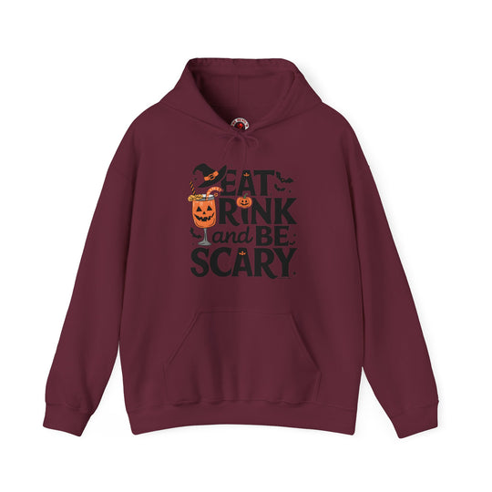 Eat Drink and Be Scary Hooded Sweatshirt