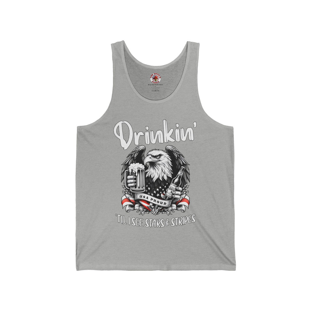 Drinkin' Til I See Stars & Stripes Tank Top