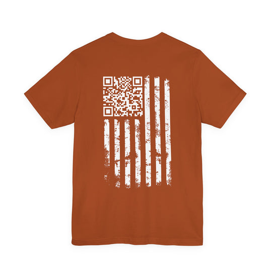 American Flag QR Code T-Shirt