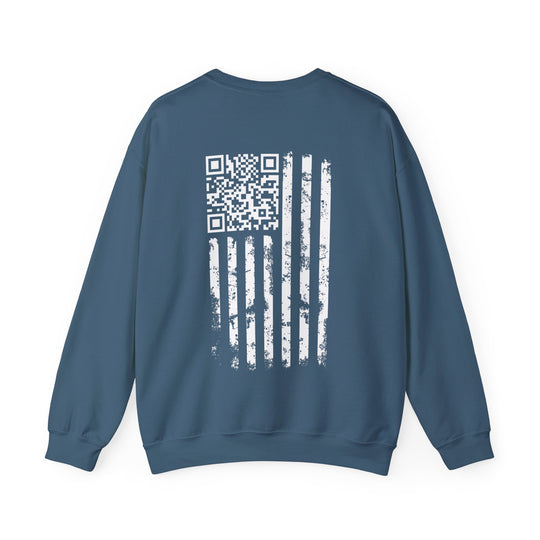 American Flag QR Code Crewneck Sweatshirt