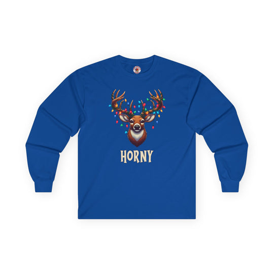 Horny Reindeer Long Sleeve Tee