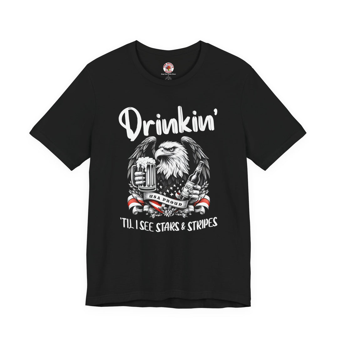 Drinkin' Til I See Stars & Stripes T-Shirt