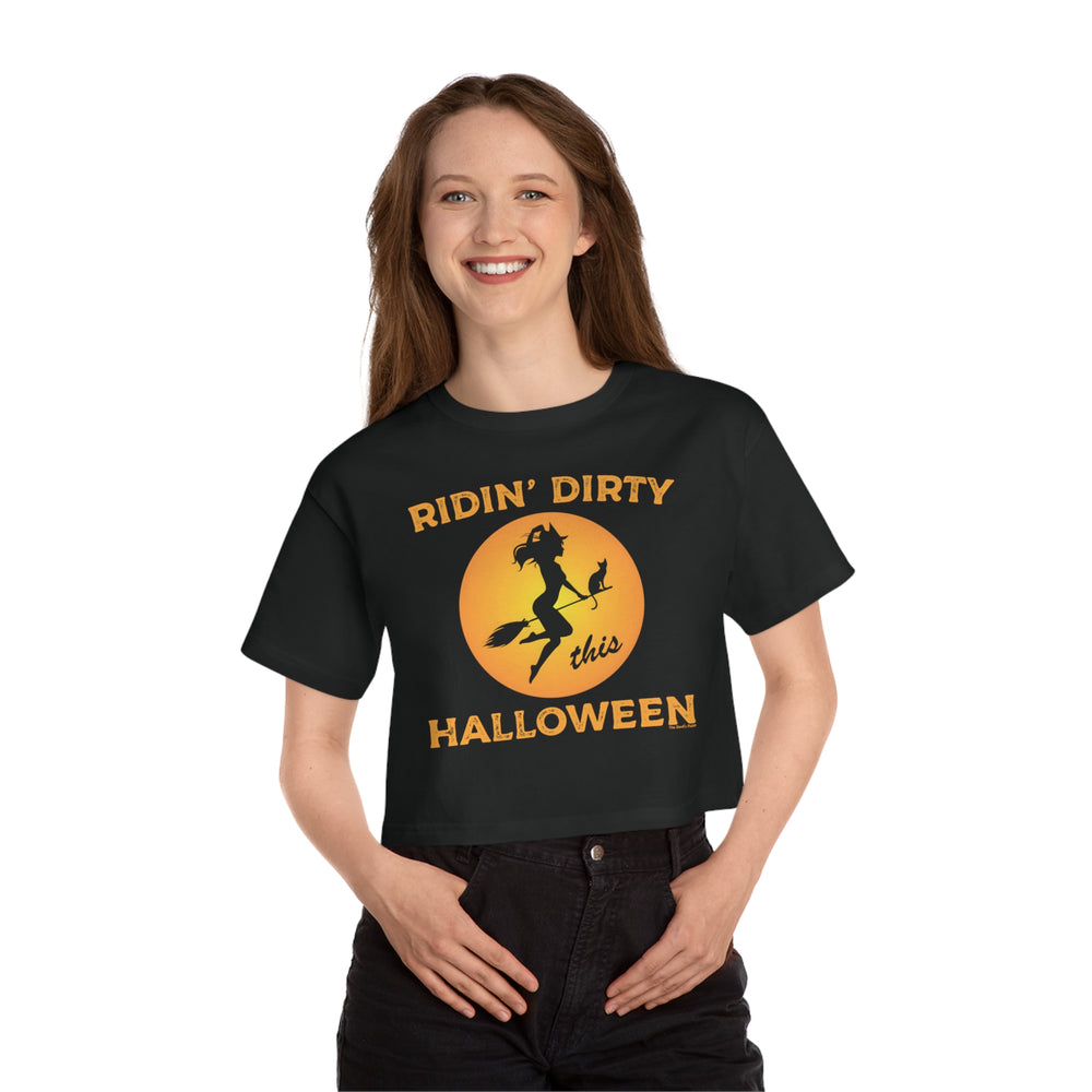 Ridin' Dirty This Halloween Cropped T-Shirt