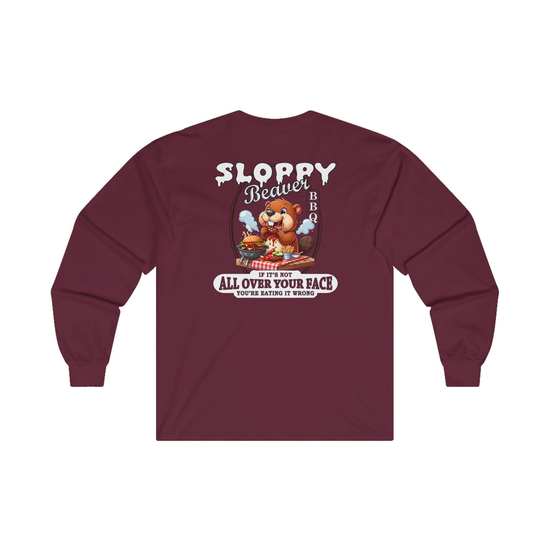 Sloppy Beaver BBQ Back Long Sleeve Tee