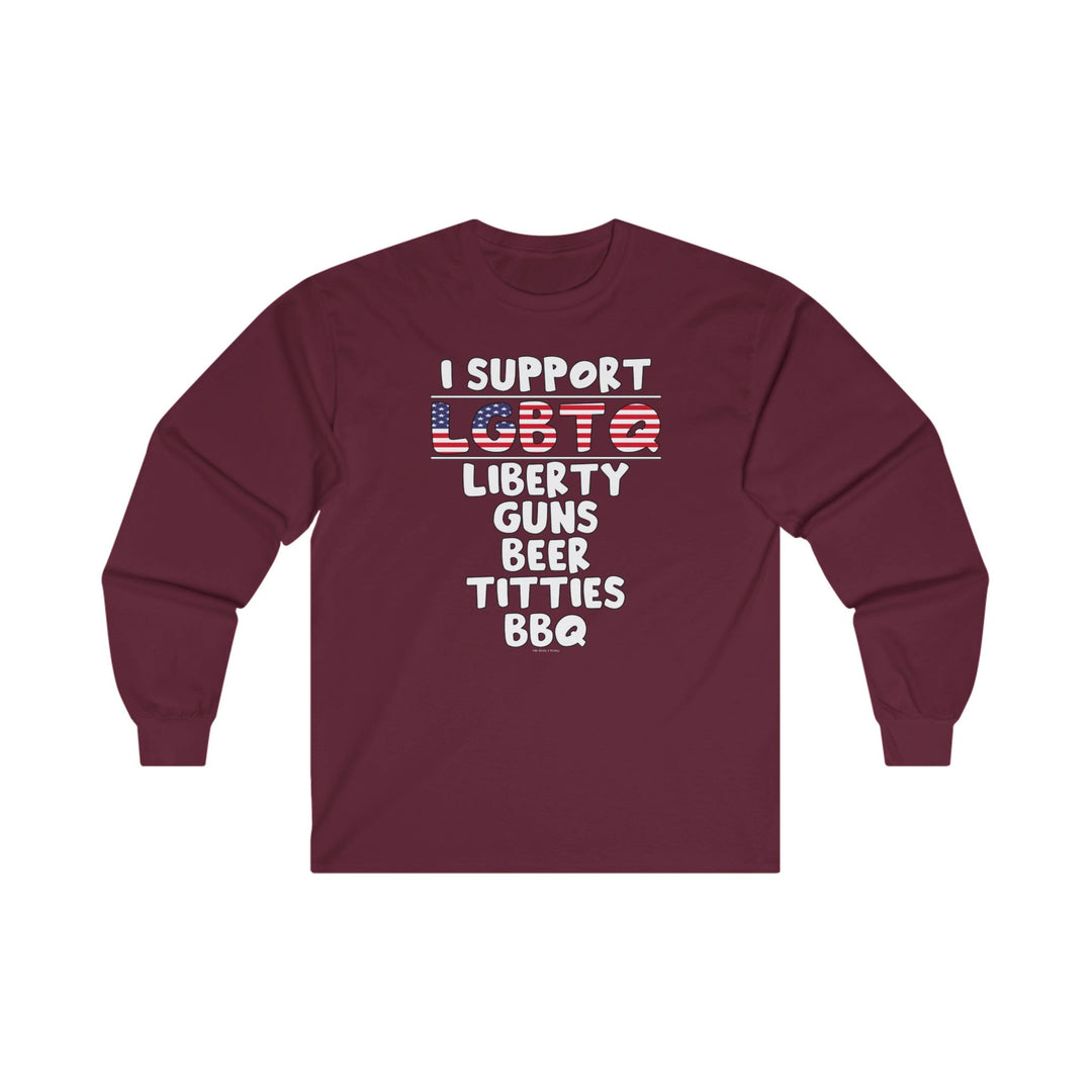 I Support LGBTQ Long Sleeve Tee