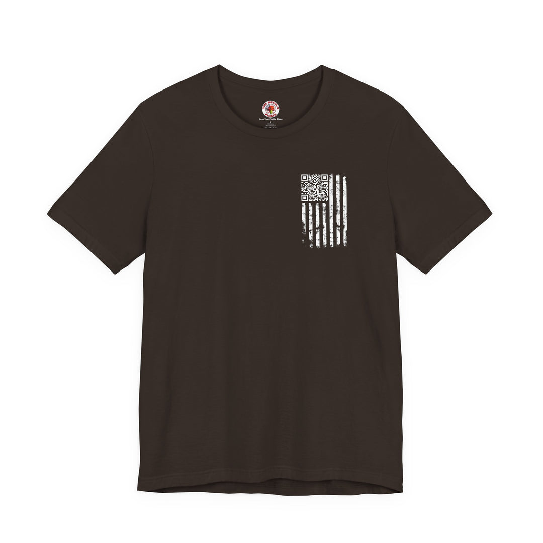 American Flag QR Code T-Shirt
