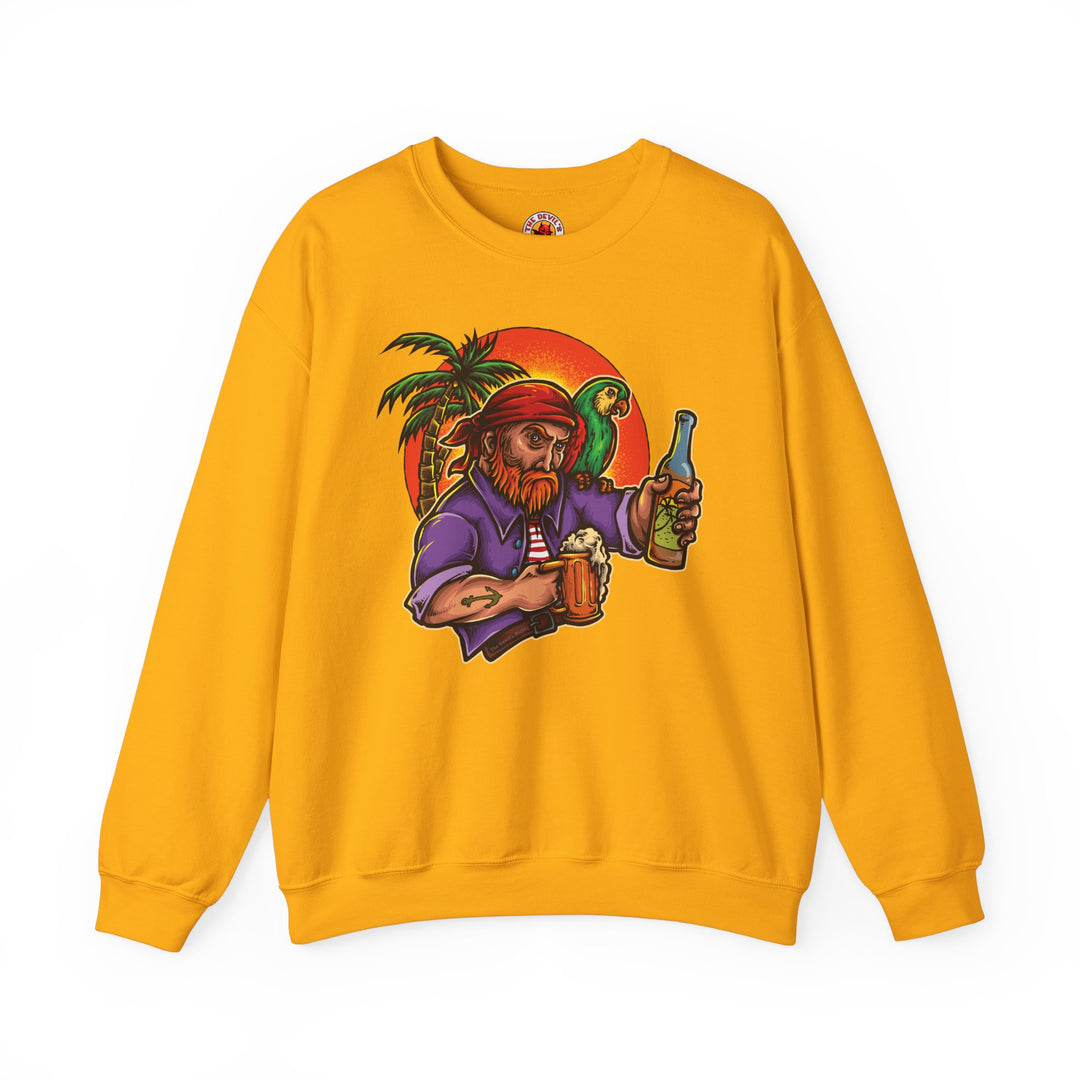 Sunset Pirate Beer Crewneck Sweatshirt