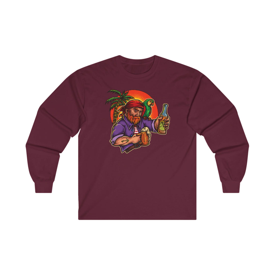 Sunset Pirate Beer Long Sleeve Tee